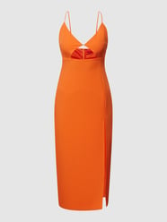 Knielanges Kleid mit Cut Out von HUGO Orange - 47