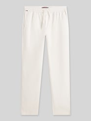 Chino o kroju tapered z mieszanki lnu ze ściągaczem w pasie model 'HARLEM' od Tommy Hilfiger - 31