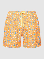 Badehose mit Allover-Print Modell 'FANTASY' von MC2 Saint Barth Orange - 6