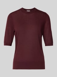 Bluzka z dzianiny z wełny z okrągłym dekoltem od Jake*s Collection - 8