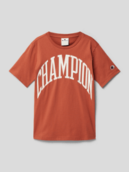 T-Shirt mit Logo-Print Modell 'Rochester' von CHAMPION Rot - 11