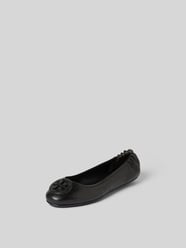 Ballerinas mit Label-Detail von Tory Burch Schwarz - 23