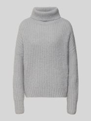 Sweter z golfem o kroju relaxed fit z mieszanki wełny z alpaki w imitacji dzianiny od Fynch-Hatton - 29