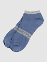 Sneakersokken met stretch in een set van 2 paar van Marc O'Polo Blauw / turquoise - 43