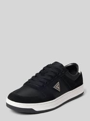 Sneaker aus Leder-Textil-Mix mit Label-Detail Modell 'UDDENT' von GUESS - 26