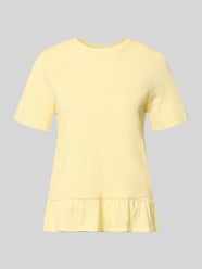 T-shirt o kroju regular fit z czystej bawełny model 'DISSO' od PIECES - 11