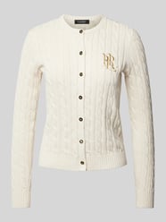 Strickcardigan mit Zopfmuster Modell 'RALHAN' von Lauren Ralph Lauren Beige - 18