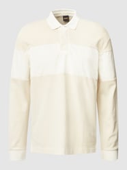 Poloshirt mit Label-Stitching Modell 'Pugby' von BOSS Orange Weiß - 28