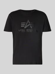 T-Shirt mit Label-Print und Rundhalsausschnitt von Alpha Industries - 9
