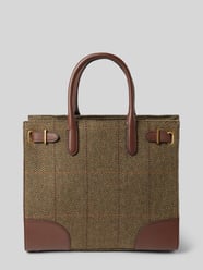 Tote bag van wol met labeldetail, model 'DEVYN' van Lauren Ralph Lauren Bruin - 11