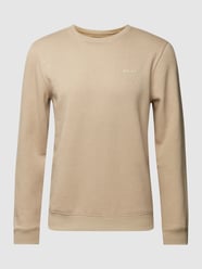Sweatshirt met labeldesign, model 'Downton' van Blend Wit - 30