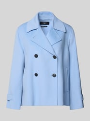 Płaszcz wełniany o kroju loose fit z mieszanki żywej wełny model „FANTINO” od Weekend Max Mara - 11