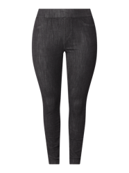 PLUS SIZE Jeggings aus Denim mit Ziertaschen Modell 'Zero Daria' von Junarose Grau / Schwarz - 14