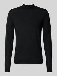 Slim Fit Strickpullover aus reiner Schurwolle mit Stehkragen von ROY ROBSON - 14