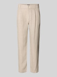 Tapered fit linnen broek met steekzakken van MCNEAL - 1