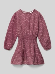 Knielanges Kleid mit Smok-Details von MANGO Bordeaux - 1