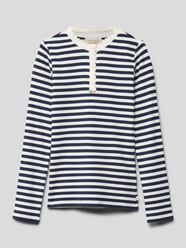 Shirt met lange mouwen met streepmotief van Scotch & Soda Blauw - 4