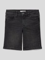 Bermudas in Denim-Optik Modell 'john' von Mango Schwarz - 4