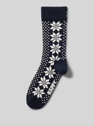 Socken Fair Isle Stars navy von Happy Socks - 2