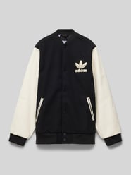 Lange jas met siernaden, model 'Paletot' van adidas Originals - 4