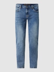 Jeans mit Stretch-Anteil in gerader Passform Modell 'Chuck' von Blue Monkey Blau - 37