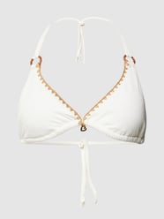 Bikini-Oberteil mit Strukturmuster Modell 'YERO' von Banana Moon Weiß - 15