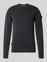 Regular Fit Strickpullover aus reiner Baumwolle mit Label-Detail von PME Legend - 12