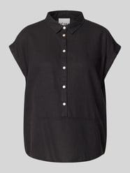 Regular Fit Bluse aus Leinen-Viskose-Mix mit Knopfleiste von ICHI - 3