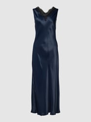 Midi-jurk met V-hals van s.Oliver BLACK LABEL Blauw / turquoise - 26