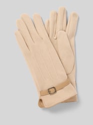 Regular Fit Handschuhe mit Zierschnalle von EEM Beige - 26