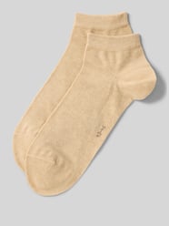 Sneaker-Socken mit geripptem Abschluss im 2er-Pack von FALKE Beige - 2