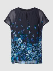Blouseshirt met motiefprint van Zero Blauw - 33