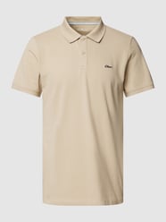 Poloshirt mit Logo-Stitching von s.Oliver RED LABEL Beige - 37