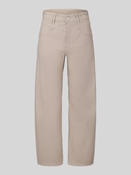 Regular Fit Barrel Jeans aus Baumwoll-Mix Modell 'ODELE' von CAMBIO Beige - 47