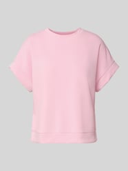 Bluza z mieszanki modalu z okrągłym dekoltem od Rich & Royal Fuksjowy - 9