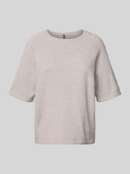 Regular fit T-shirt met raglanmouwen, model 'BREE' van Pieces Beige - 25