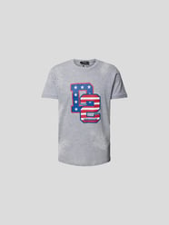 T-Shirt mit Label-Print von Dsquared2 Grau - 14