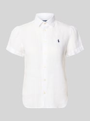 Bluzka lniana o kroju regular fit z czystego lnu od Polo Ralph Lauren - 1