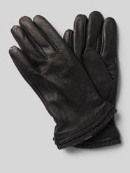 Handschoenen van geitenleer met gebreide polswarmers van EEM - 29