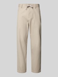 Regular Fit Chino mit Kordelzug von BOSS Orange Beige - 4