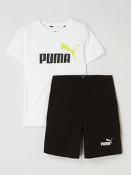 Regular fit T-shirt en korte broek in een set van Puma Wit - 48