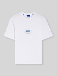 krój regular fit t-shirt z czystej bawełny model 'NURAZTI' od HUGO Blue - 23