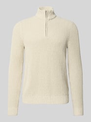 Regular fit schipperstrui met korte ritssluiting, model 'JOIN' van Only & Sons - 14