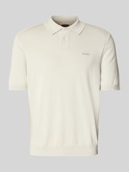 Regular Fit Poloshirt mit Label-Stitching Modell 'Asac' von BOSS Orange Beige - 18