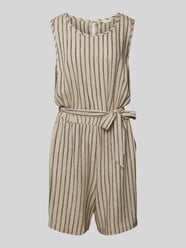 Jumpsuit mit Bindegürtel Modell 'Kasia' von esmé studios Beige - 5