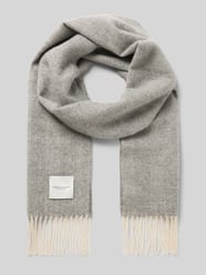 Schal mit Label-Detail und Fransen von Profuomo - 10