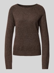 Sweter z dzianiny z długim rękawem model ‘DOFFY’ od Vero Moda Brązowy - 35