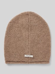 Beanie mit Label-Patch von MAERZ Muenchen Beige - 35