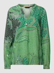 Blouseshirt met paisleymotief van Smith and Soul Groen - 6