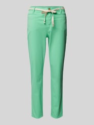 Spodnie materiałowe o kroju slim fit w kant model ‘ALISA’ od Rosner Zielony - 33